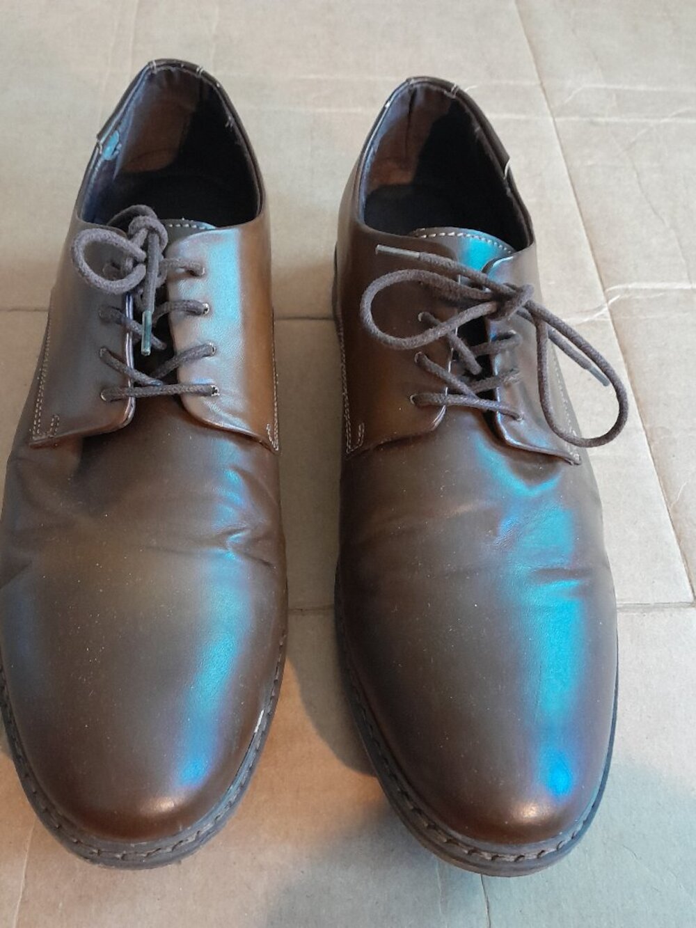 Izod Men's Cal Memory Foam Casual Lace Up Shoes Brown Sizes 11
